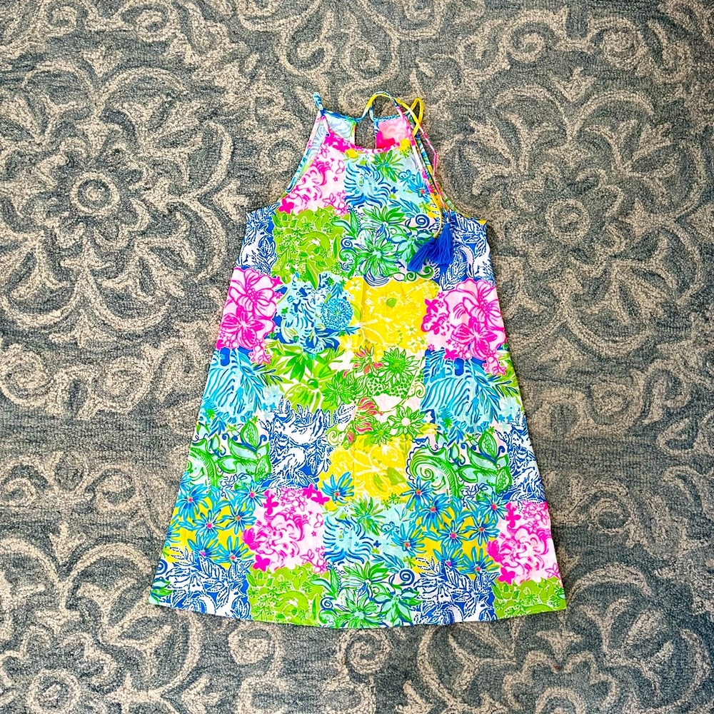 Lilly Pulitzer size xsmall dress with tassel tie back